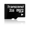 Transcend flash memory card - 2 GB - microSD TS2GUSD